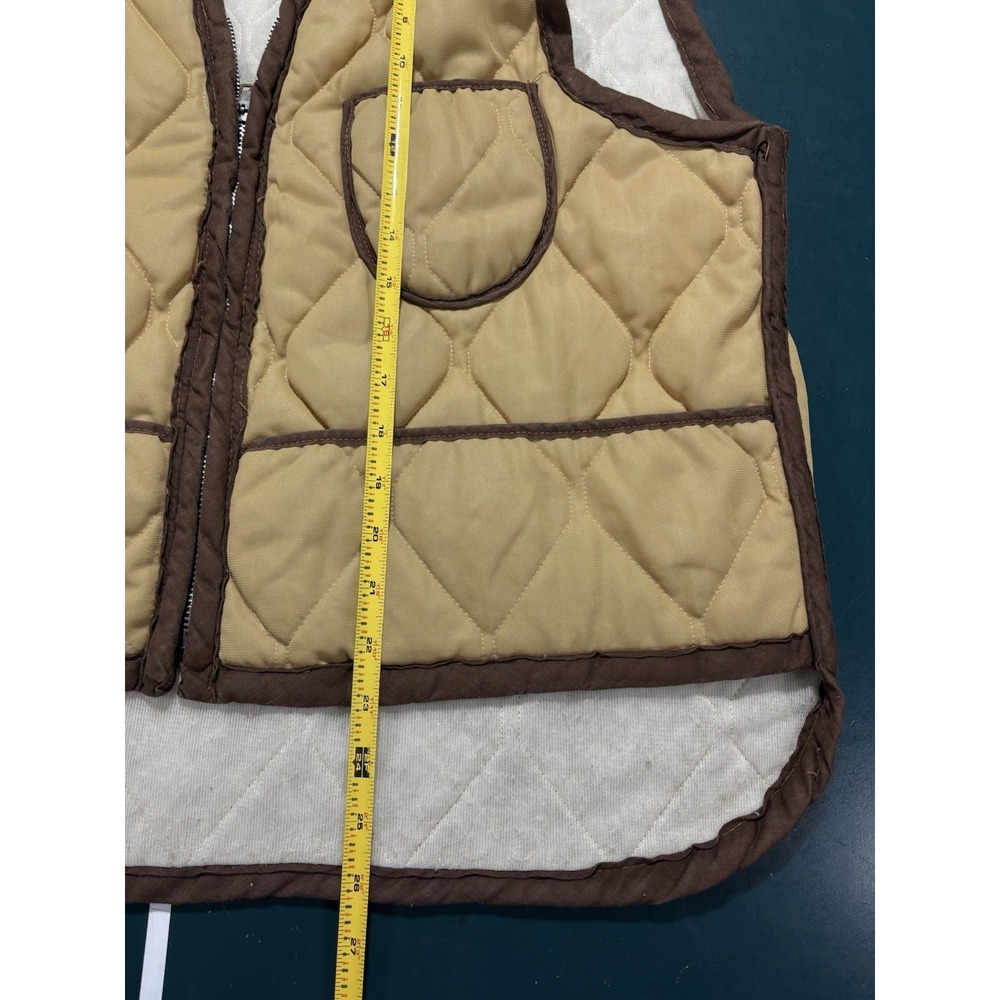 Vintage 50s 60s Hunting Thermal Lined Quilted Vest Liner Jacket Men's Medium EUC - Picture 13 of 13
